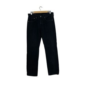Levi's 505 34X34 Jean 33" Leg Inseam Black Straight Leg 100% Cotton Mens